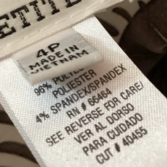 Studio I Petite Size 4 polyester print slip-on dress NWT - Picture 6 of 8